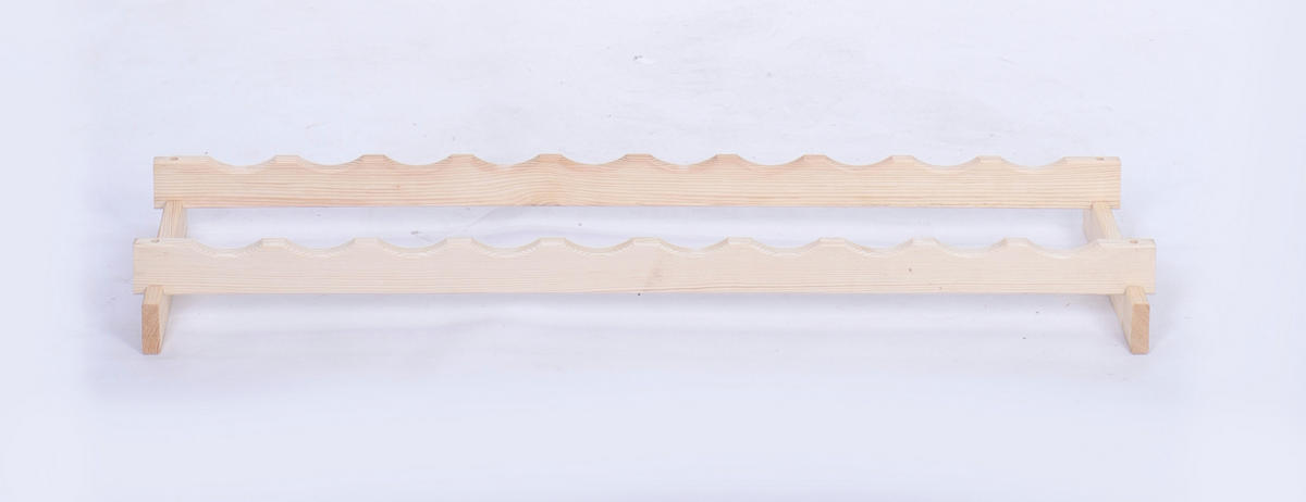WEINREGAL VINOTECA FLEX PRO HxBxT 9x103x28 10 Flaschen auf 1 Ebene Natur unbehandelt - Naturfarben, Holz (103/9/28cm) - PROREGAL