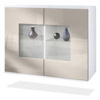 KOMMODE Grömitz Sandgrau Hochglanz - Sandfarben, Holzwerkstoff (92.5/73.5/35cm) - Vladon