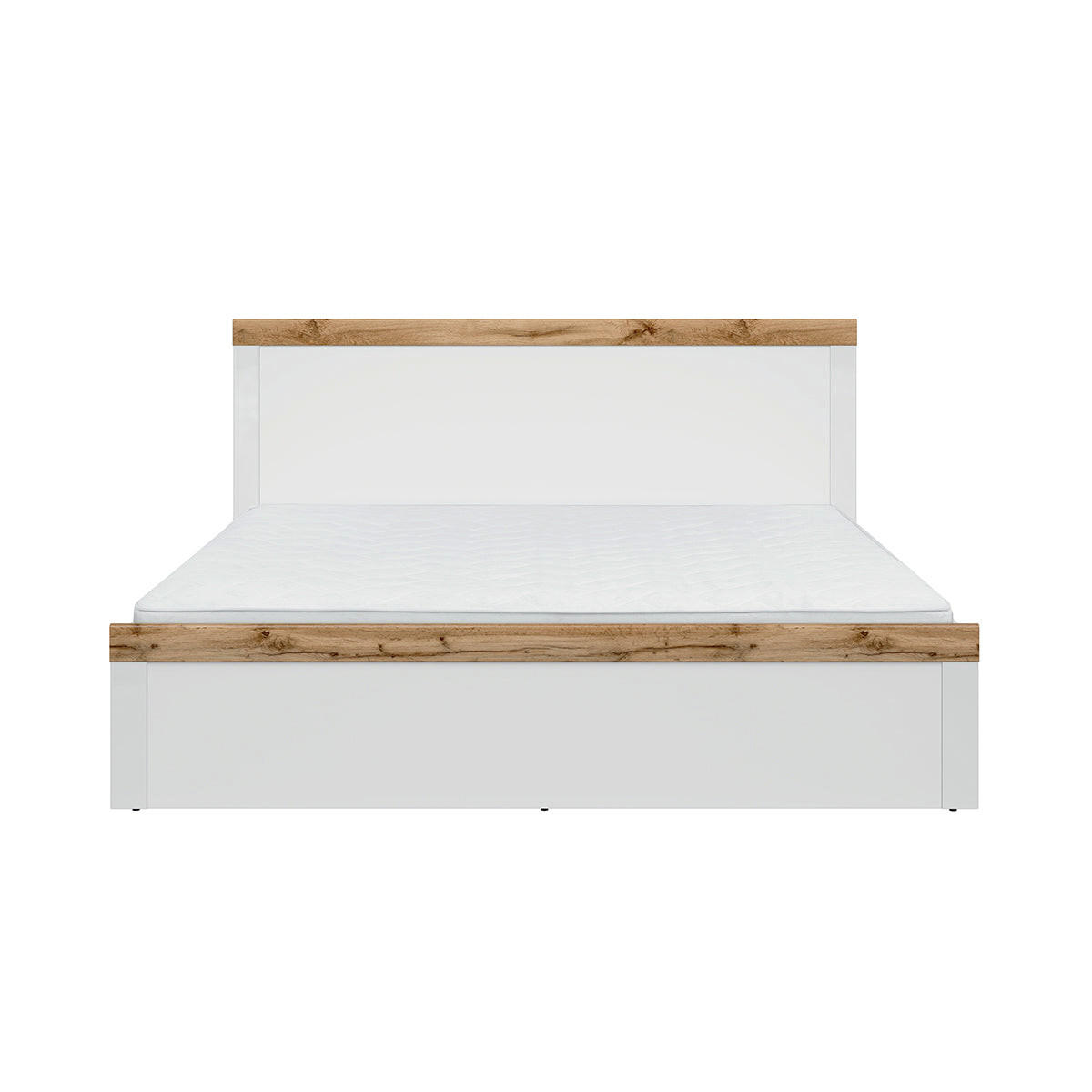 KREVET 180/200 Hella Bijelo i drvo - bijela, drvni materijal (180/200cm) - Petits-meubles