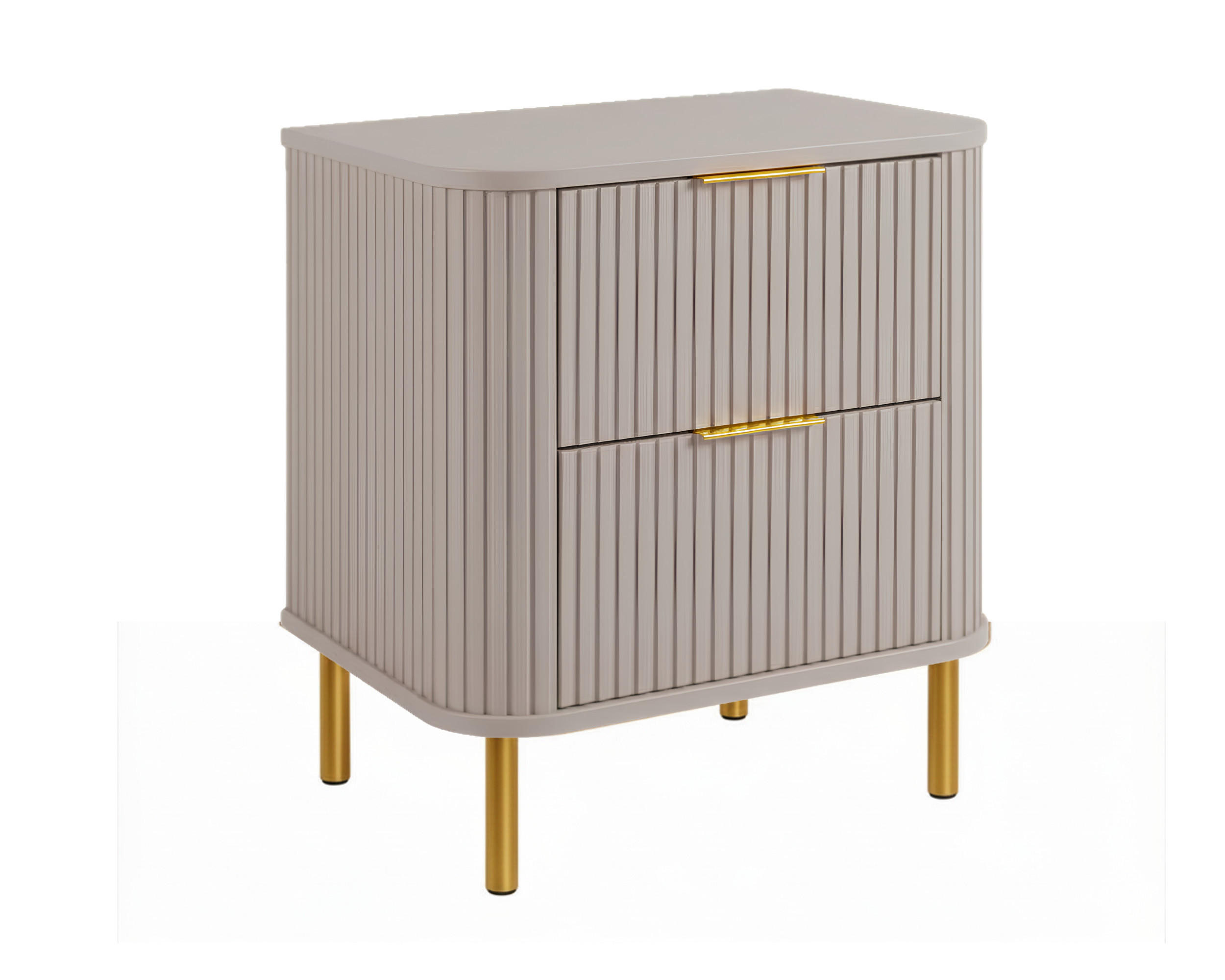 BADEZIMMERSCHRANK : Farbe Kaschmir, Griff gold, Füße gold, 60 x 41,5 x 66,7 cm - Kaschmir/Goldfarben, Holzwerkstoff (60/66.7/41.5cm) - 3XE LIVING