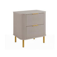 BADEZIMMERSCHRANK : Farbe Kaschmir, Griff gold, Füße gold, 60 x 41,5 x 66,7 cm - Kaschmir/Goldfarben, Holzwerkstoff (60/66.7/41.5cm) - 3XE LIVING