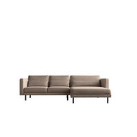 ECKSOFA L-form Dani Stoff Verita Warmbeige Rechts - Beige, Holz (281/174cm) - Kaiser Möbel
