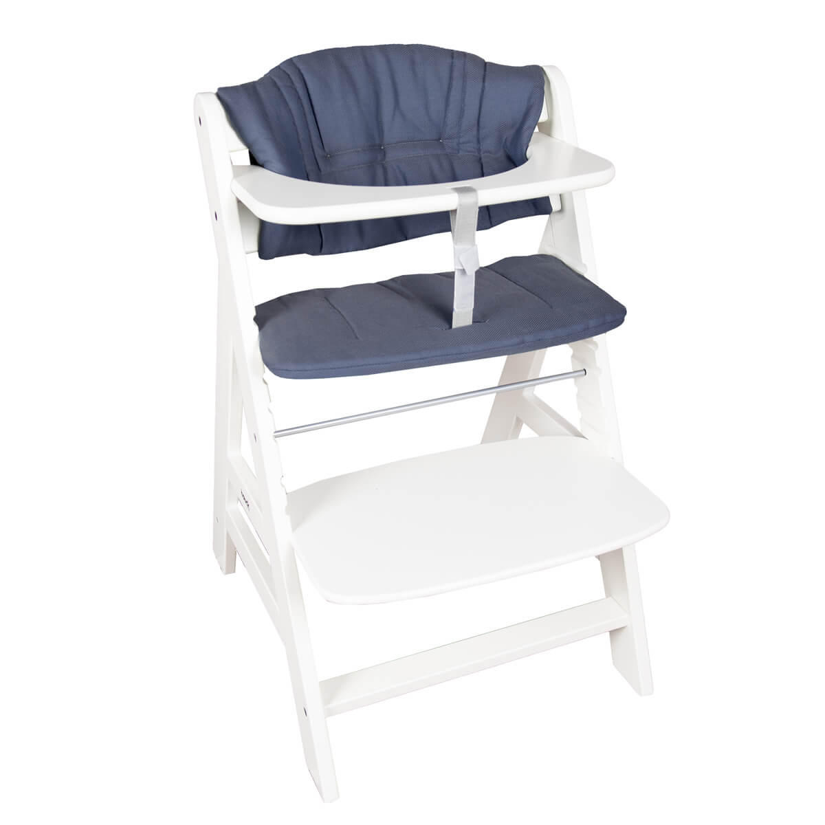 KINDERSTUHLPOLSTER Hochstuhl Sitzkissen Set für Hauck Alpha - Blau, Textil (27/7/38cm) - Hoppediz