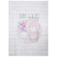 TEPPICH EMMA Grau 160/230 cm - Grau, Kunststoff (160/230cm) - Tapiso