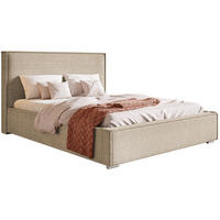 BETT Dunkelbeige BEN 8 180x200 cm - Beige, Textil (180/200cm) - Sepro Meble