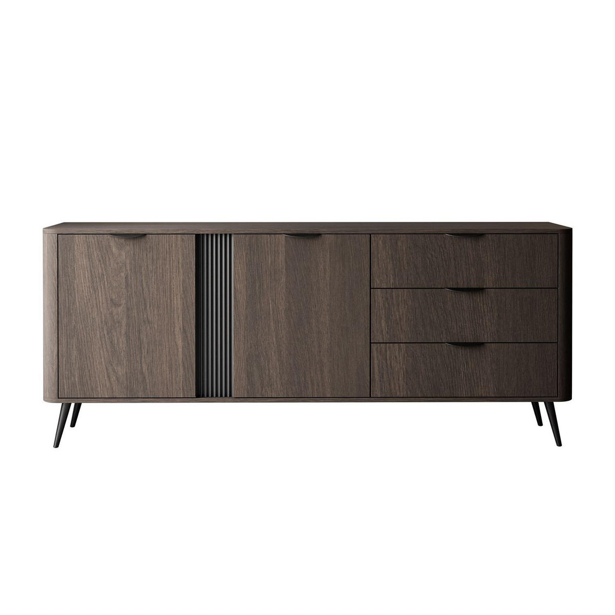 KOMMODE TWILIGHT 2D3S mit Schubladen - Eichefarben, Holzwerkstoff (163/81/38cm) - Lookway