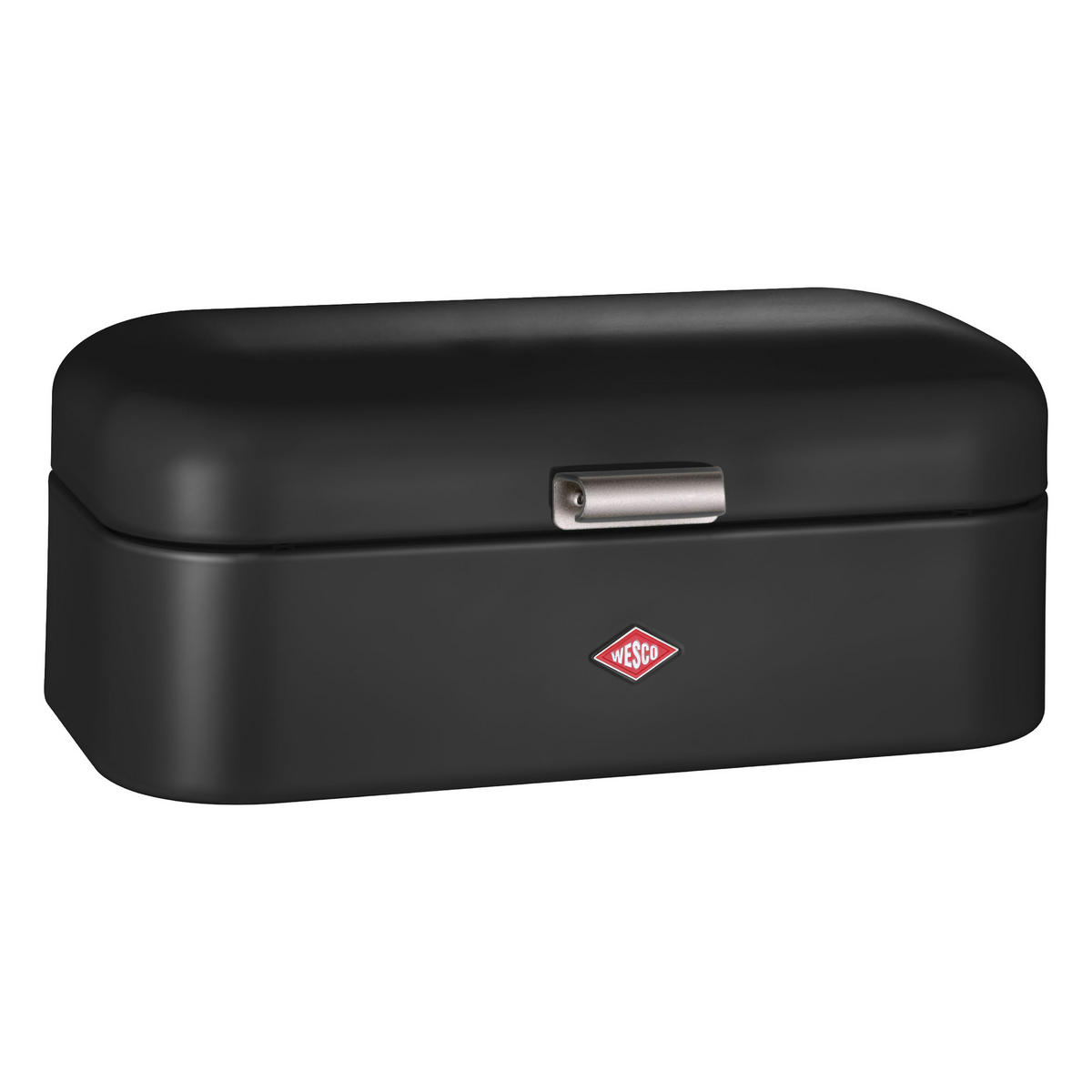 BROTKASTEN Grandy Schwarz matt - Schwarz, Metall (25.5/16.5/41cm) - Wesco