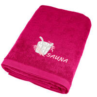 SAUNATUCH Lillby Purpur 100x200 cm - Pink, Textil (100/200cm) - Lashuma