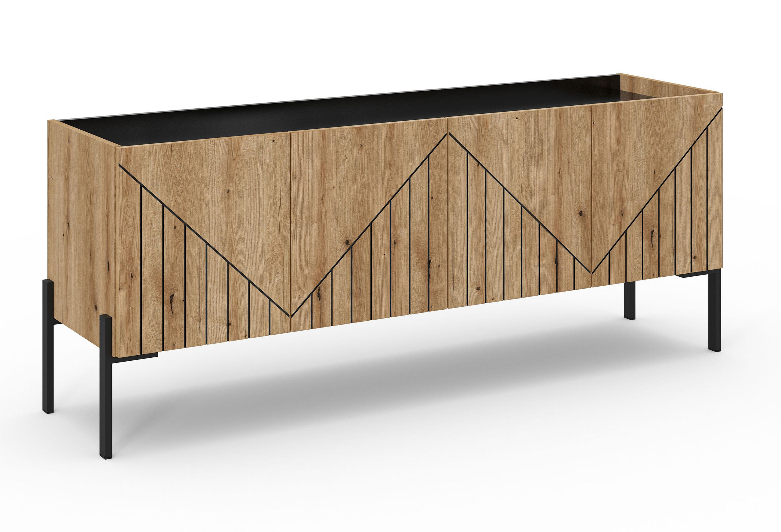 Homes & Jones TV Eiche 155x62x40 cm