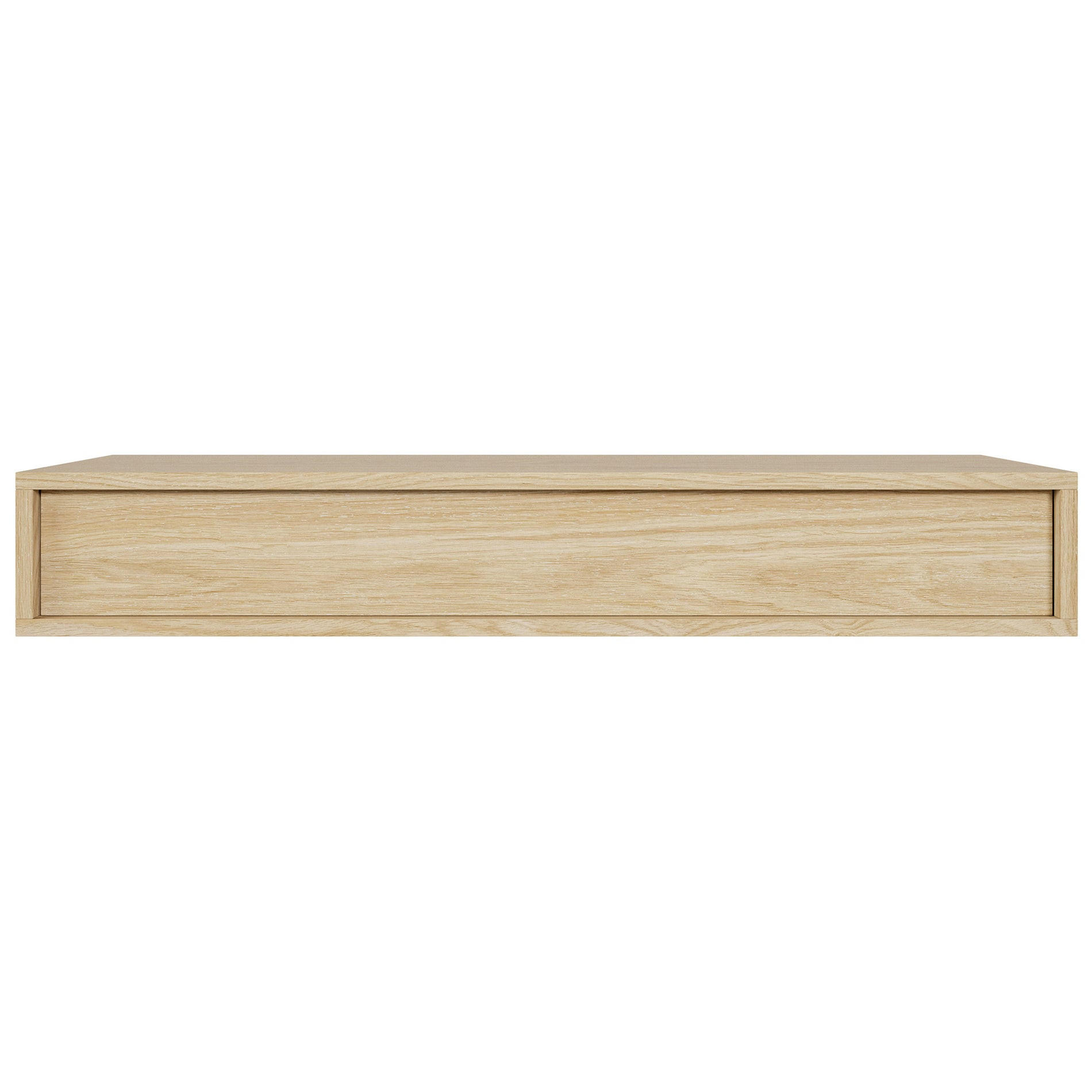 WANDKONSOLE Sanva Eiche geölt Optik 90 cm - Beige, Holzwerkstoff (90/17/35cm) - Selsey