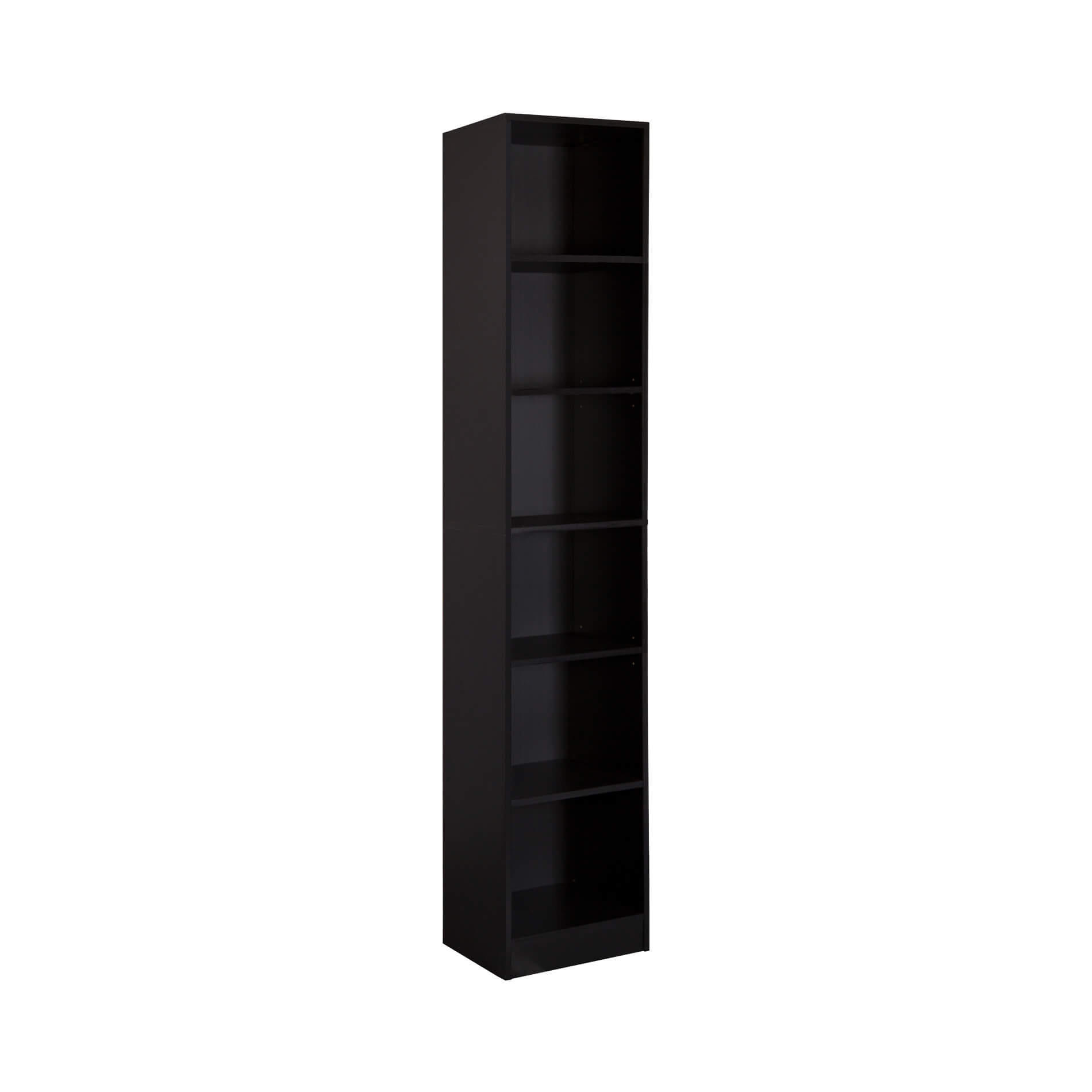 BÜCHERREGAL Schwarz 29,5/40/200 cm - Schwarz, Holzwerkstoff (40/200/29.5cm) - Mobili Rebecca