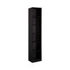 BÜCHERREGAL Schwarz 29,5/40/200 cm - Schwarz, Holzwerkstoff (40/200/29.5cm) - Mobili Rebecca