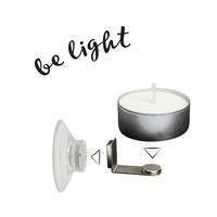 KERZENHALTER Be Light Schwebende Kerze, 2er Set, Magnetisch - Multicolor, Metall (3.7/11.2/7.9cm) - Take2