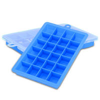 EISWÜRFELFORM 2er Set - Blau, Kunststoff (13/2.5/18cm) - Intirilife