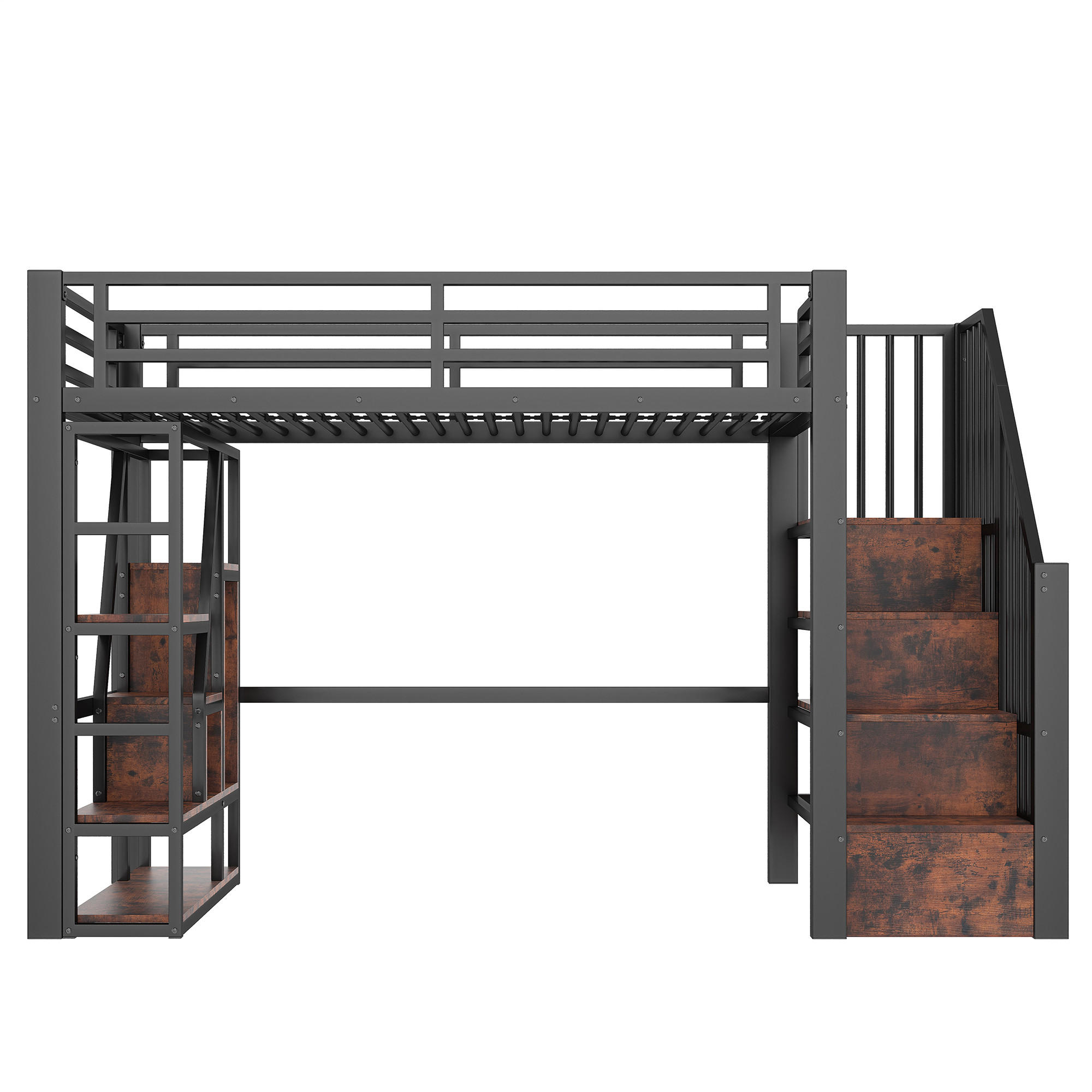 HOCHBETT Eisen 90/200 cm Schwarz - Schwarz, Holzwerkstoff/Metall - Raumix