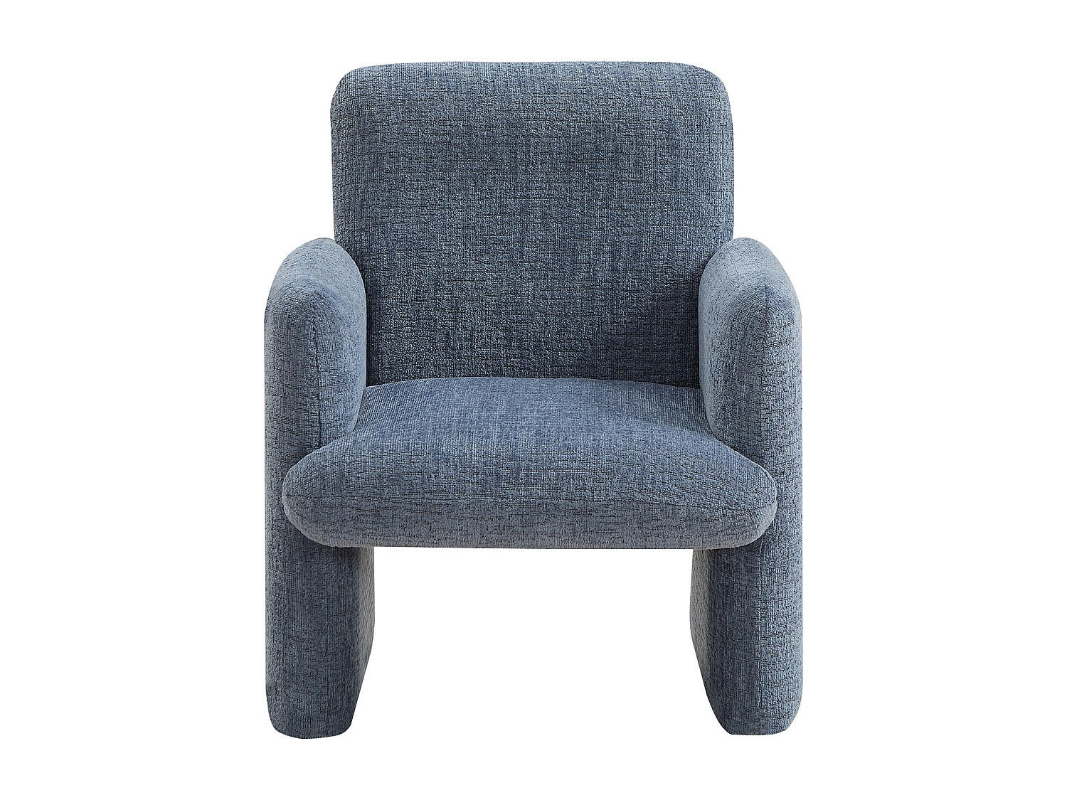 SESSEL mit gerader Rückenlehne - 1 Person - Stoff - Blau - - Blau, Textil (53/61.5/52.5cm) - Vente-Unique
