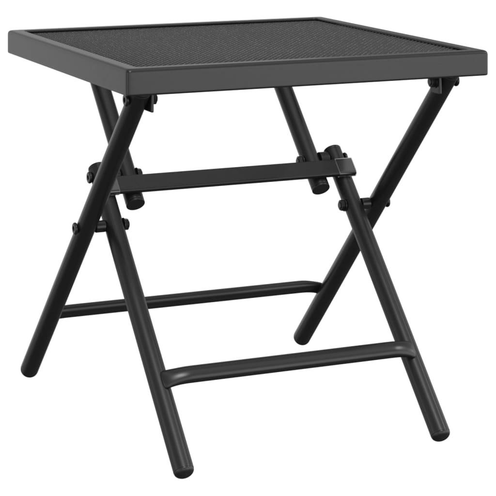 GARTENTISCH Klappbar Anthrazit 38/38/38 Cm Stahlgitter - Anthrazit, Metall (38/38/38cm) - vidaXL