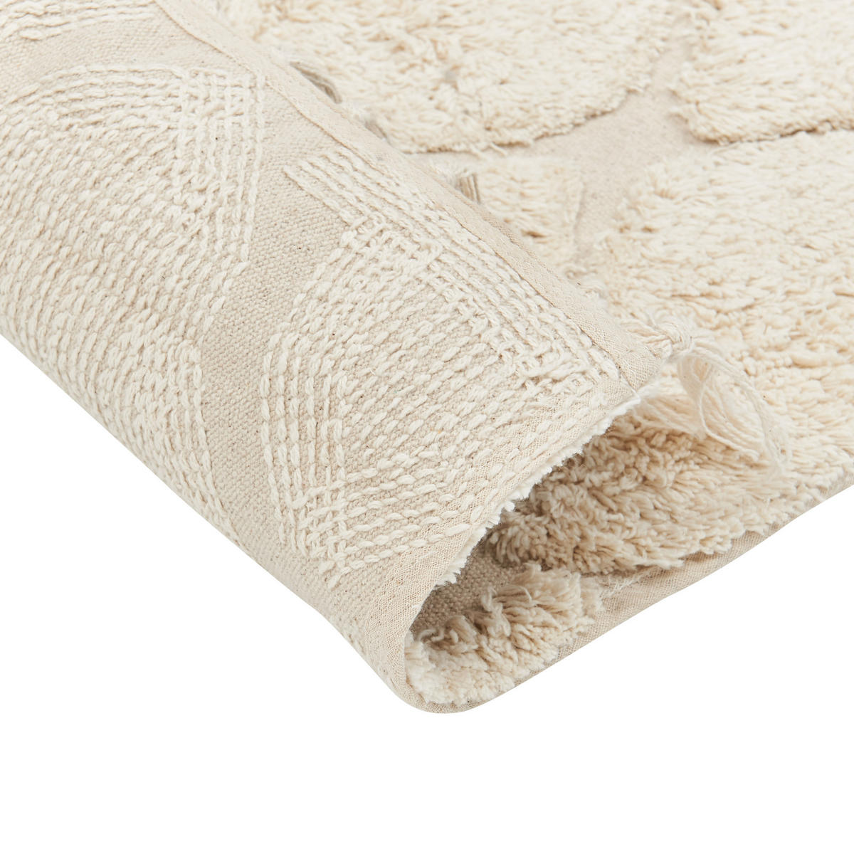 KURZFLOR-TEPPICH Silchar 150/80 cm - Beige, Textil (80/150cm) - Beliani