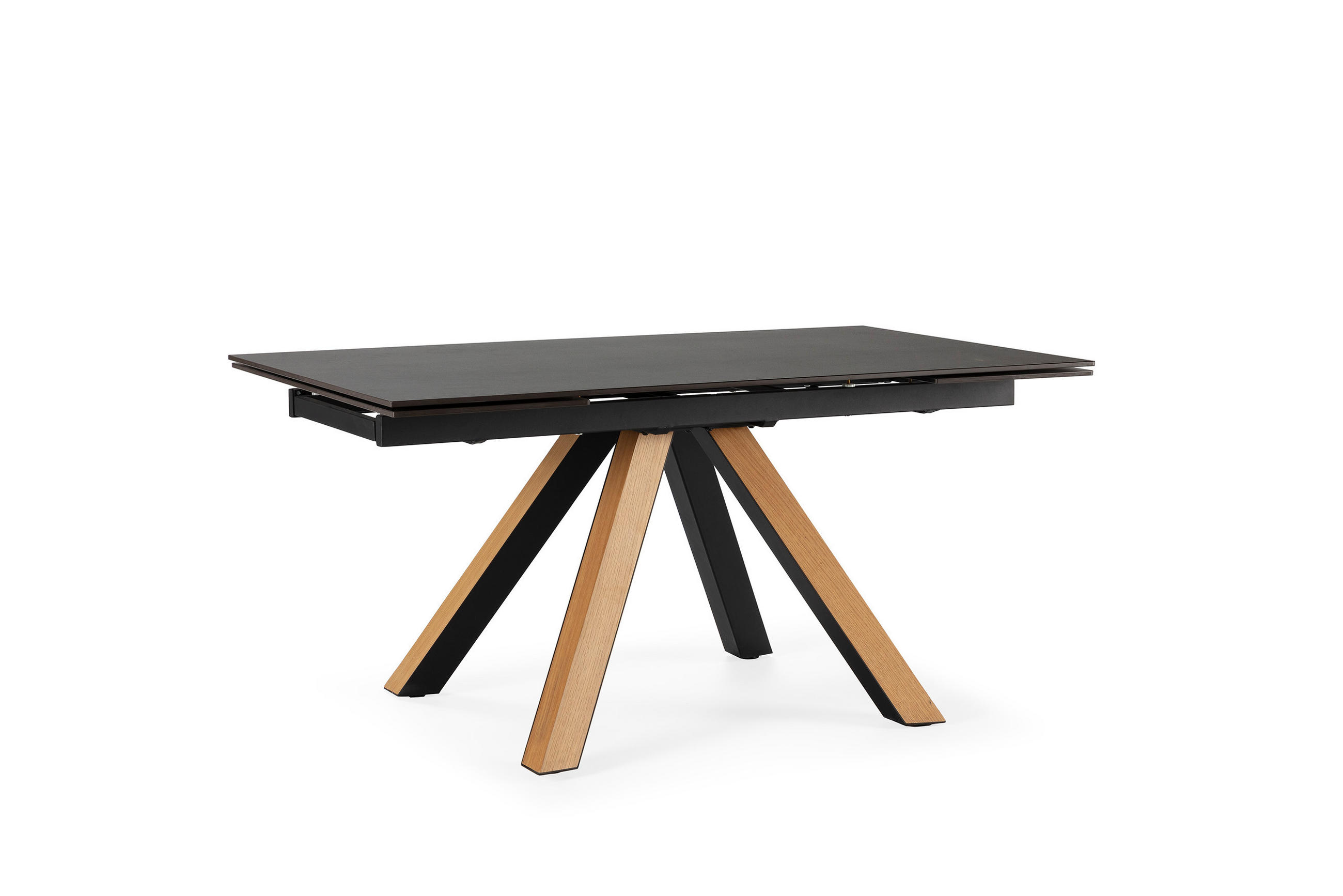 ESSTISCH Azur Schwarz 160/90/76 cm - Schwarz, Keramik (160/90/76cm)