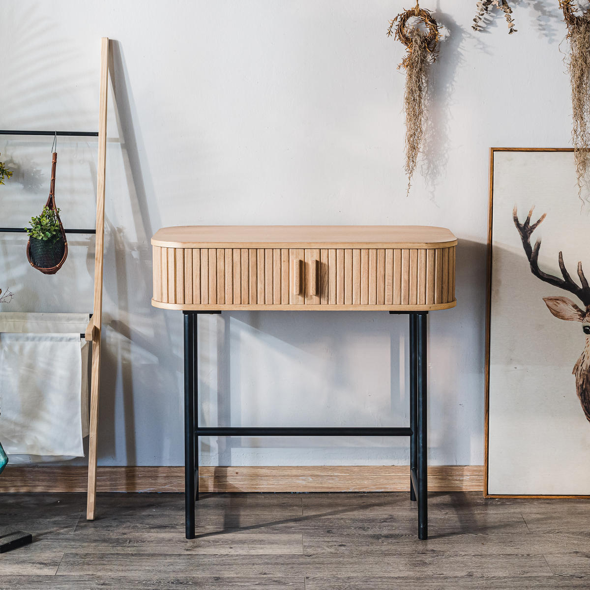 KONSOLENTISCH Rechteckig Braun 80 x 40 x 79 cm - Braun, Holz (40/80/79cm) - Nordlys