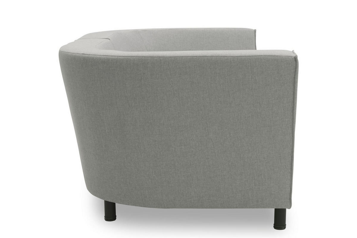 GARTENLOUNGE-SOFA 2-Sitzer Brandie 206x77x103 mit Outdoorbezug silber - Silberfarben, Kunststoff (206/77/103cm) - 58aufmkessel