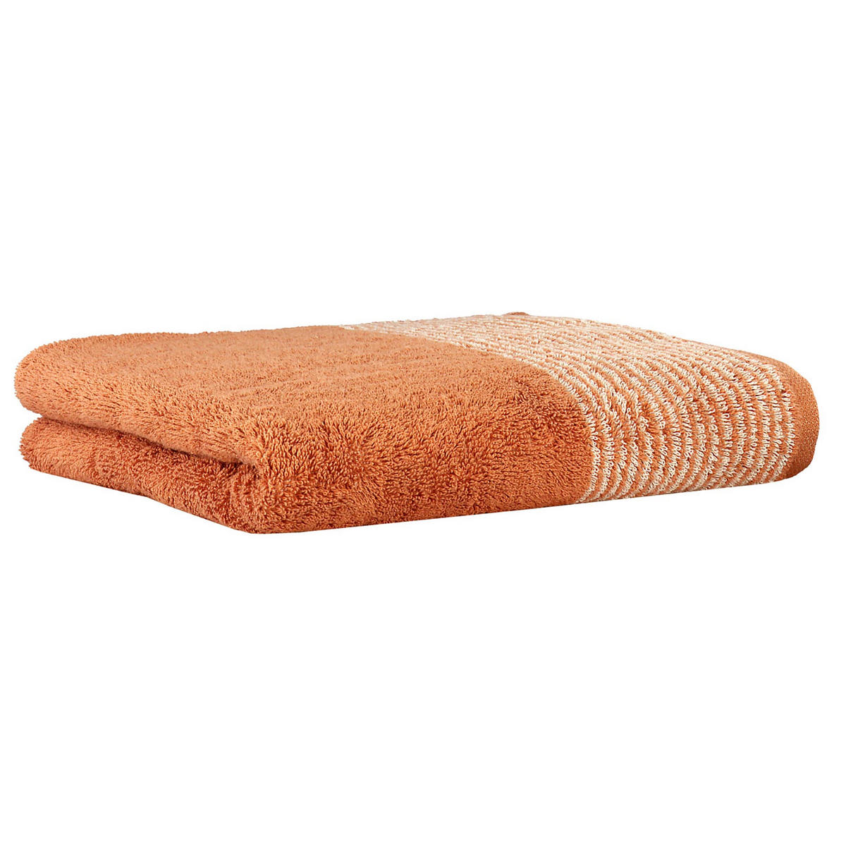 GÄSTETUCH LUXURY HOME TWO-TONE 590 KUPFER - 32 - Orange, Naturmaterialien/Textil (30/50cm) - Cawoe