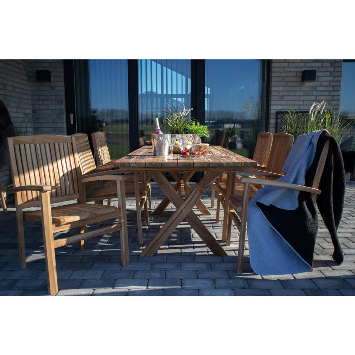 GARTENTISCH Braun - Braun, Holzwerkstoff (200/90/75cm) - ebuy24