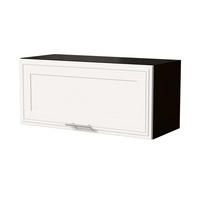 KLAPPHÄNGESCHRANK Salo W4B/80 Schwarz / Weiß Matt 80 / 32,5 / 36cm - mit Blum Aventos Klappenbeschlag - Schwarz/Weiß, Holz/Holzwerkstoff (80/36/32.5cm) - Feldmann-Wohnen