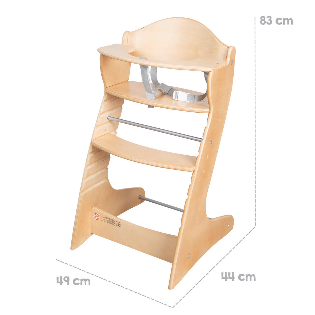 HOCHSTUHL Chair Up Natur - Naturfarben, Holzwerkstoff (45.5/83.5/49.5cm) - Roba
