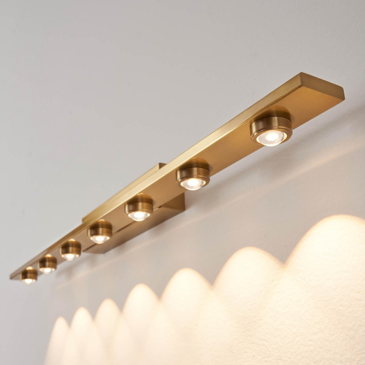 WANDLEUCHTE Vasilka, Gold, 70cm - Goldfarben, Metall (7/6.5/70cm) - KOSILUM