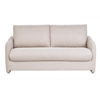 SCHLAFSOFA 2-Sitzer Stoff Beige PAULIN - Beige, Textil (96/80/160cm) - Miliboo
