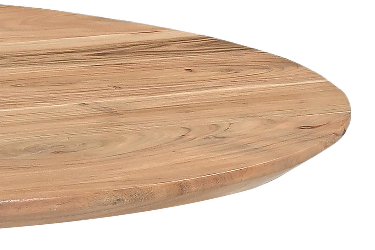 ESSTISCH KIMBERLY - Beige/Schwarz, Holz/Metall (105/105/77cm) - SAM