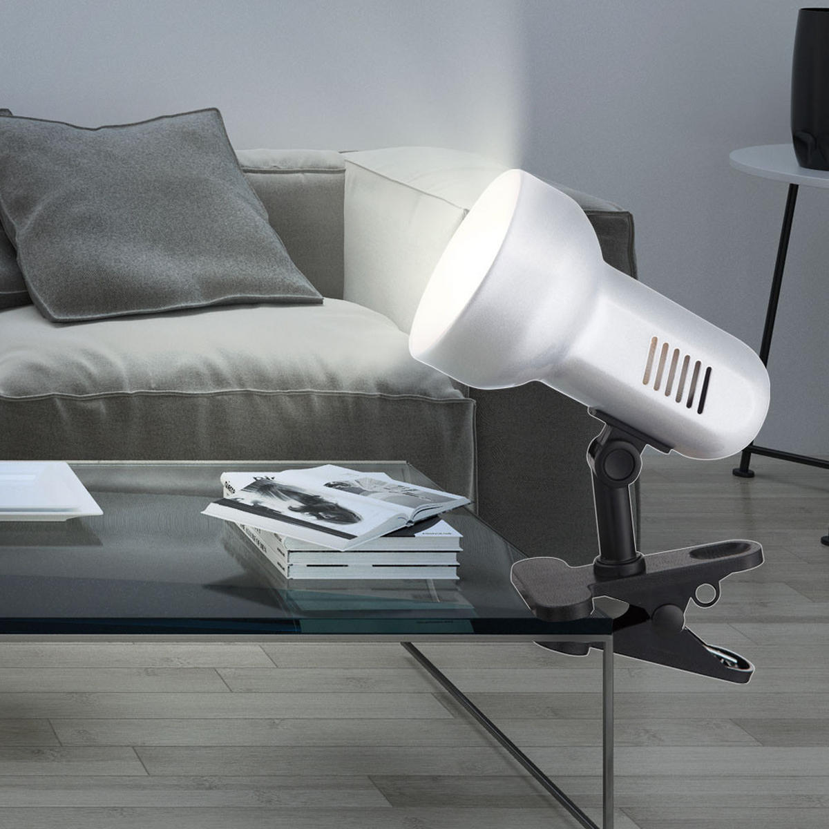 TISCHLEUCHTE BASIC Silber Metall Kunststoff 2er Set - Silberfarben, Metall (16/16/21cm) - Globo Lighting