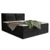 BOXBETT Egro - 180x200 - schwarz (Kronos 07, Velvet) - Schwarz, Holz/Holzwerkstoff (180/200cm) - Sofnet