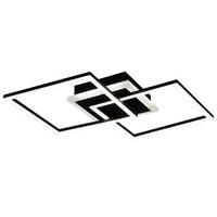 LED DECKENLEUCHTE Venida Metall Schwarz - Schwarz, Metall (57/35/7cm)