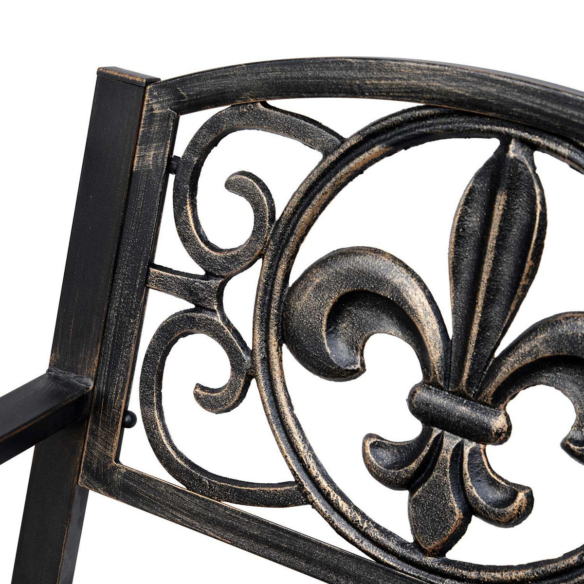 SCHAUKELSTUHL, Metall, Bronze, B60 x T73 x H85cm - Bronzefarben, Metall (73/85/60cm) - Outsunny