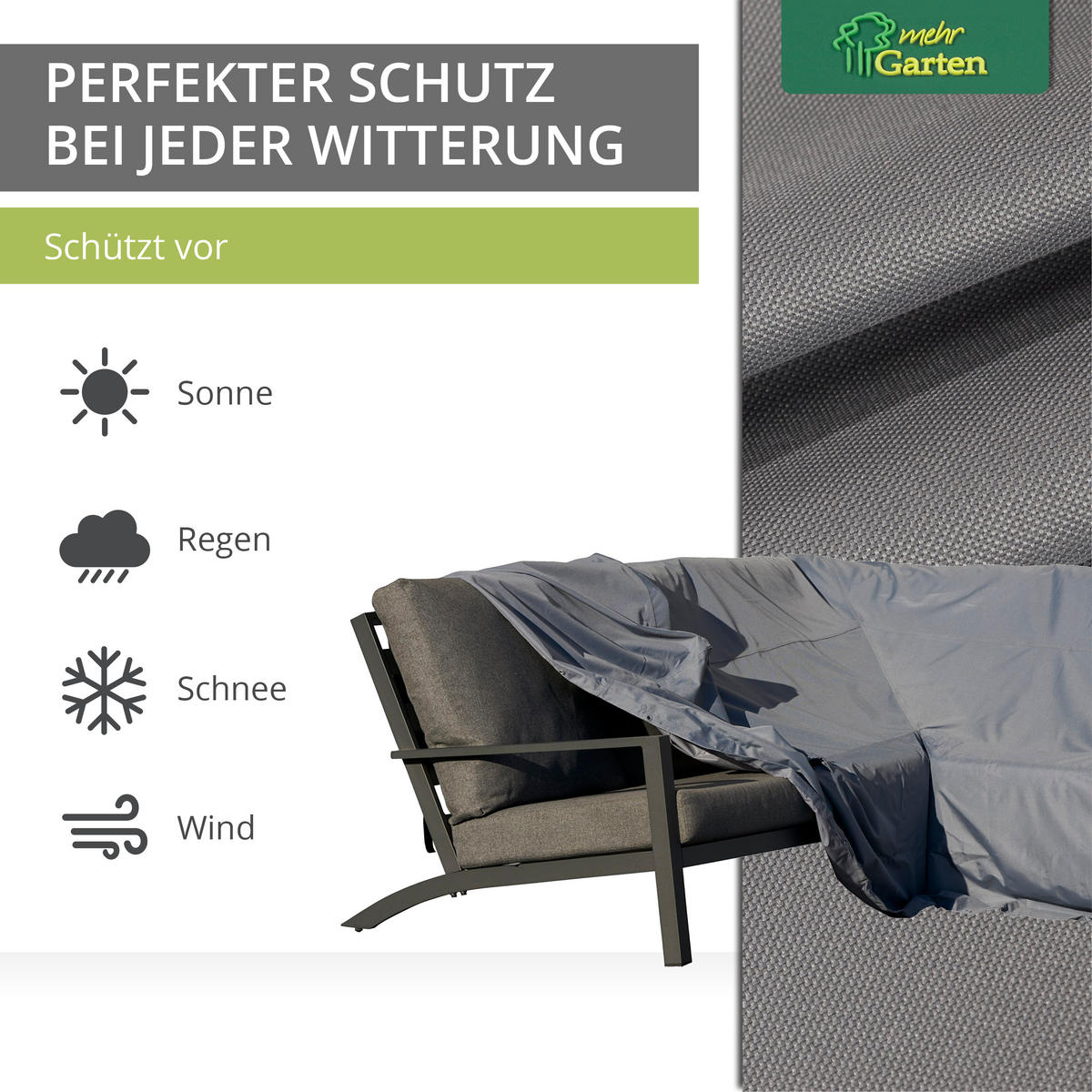 DINING-LOUNGE-ECKE L-Form SHP-20120 - Grau, Kunststoff (237/100/237cm) - mehr Garten