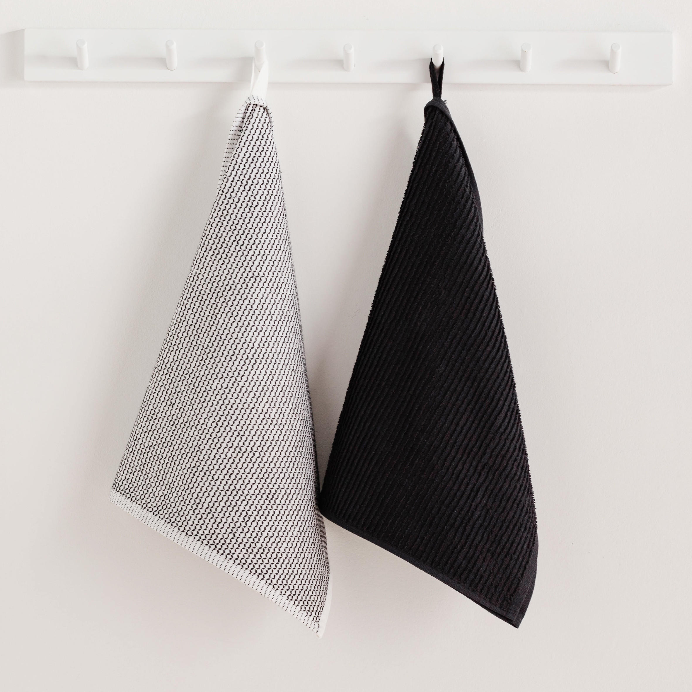 KÜCHENHANDTUCH-SET Charm (2er-Set) - Schwarz, Textil (40/60cm) - home&you