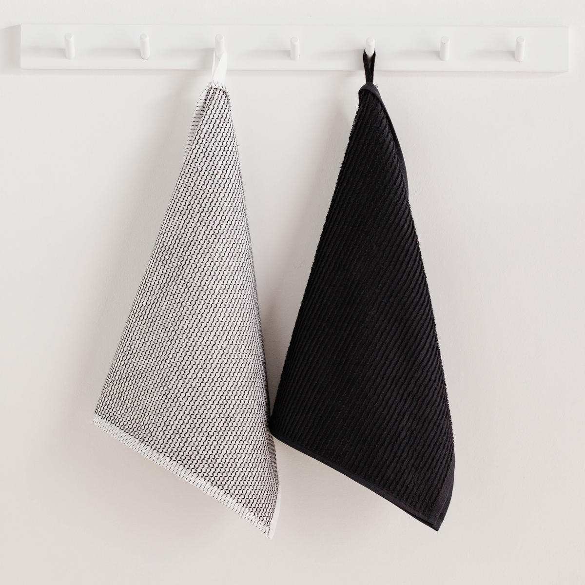 KÜCHENHANDTUCH-SET Charm (2er-Set) - Schwarz, Textil (40/60cm) - home&you