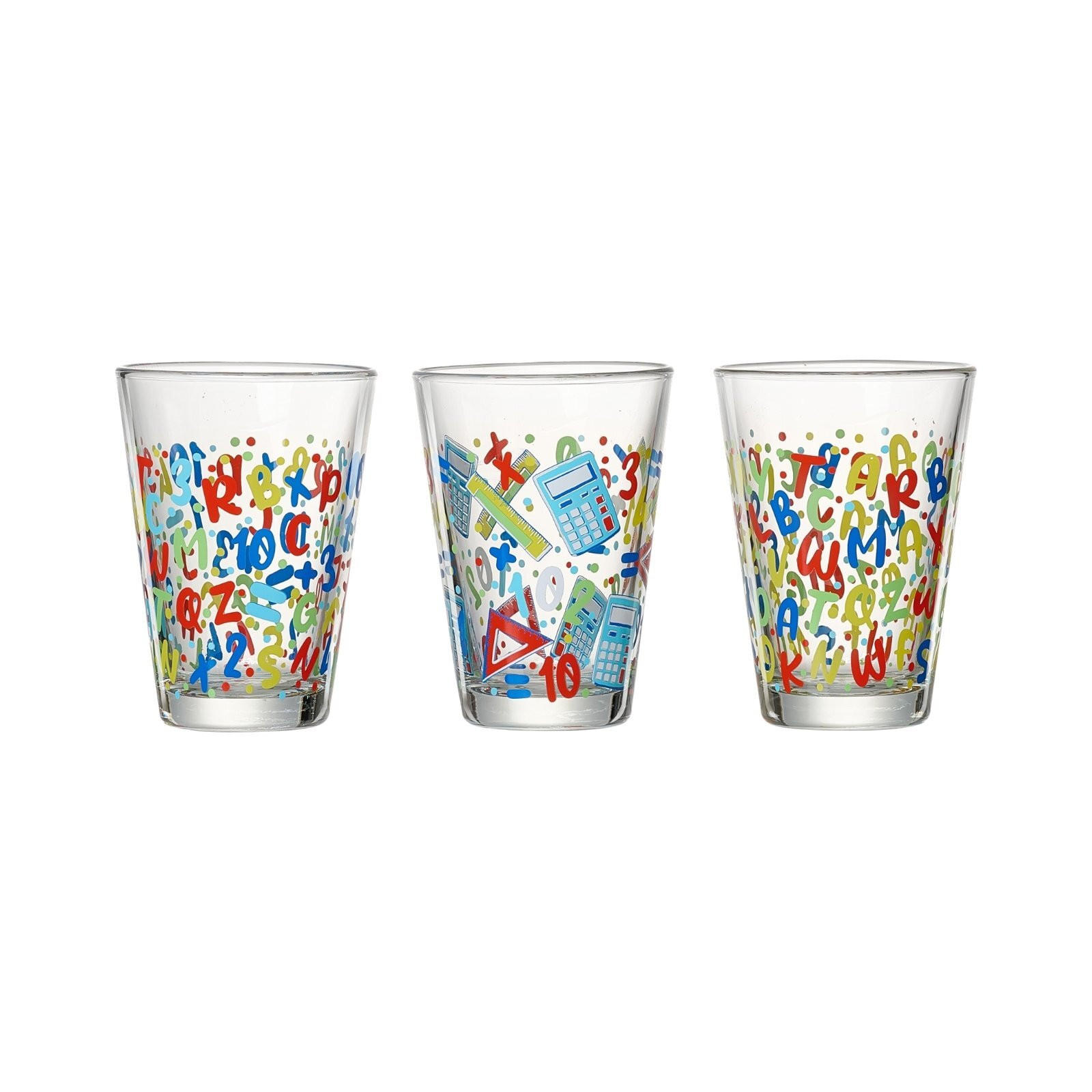 KINDERGLÄSER Dino bunt 200 ml 3er Set - Multicolor, Glas (0.2L) - Ritzenhoff Breker