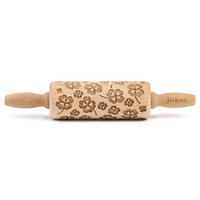 TEIGROLLE Kleeblatt, junior, 23 cm, Buchenholz - Braun, Holz (23cm) - Folkroll