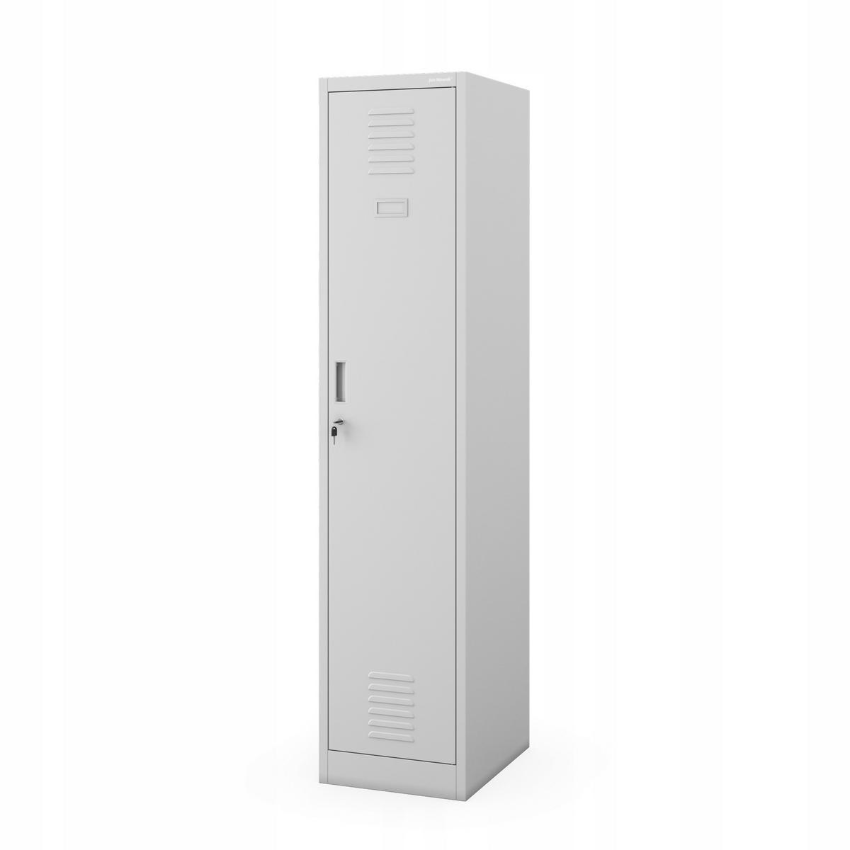 METALL-ARBEITSSCHRANK KACPER 1 Plus - Grau, Metall (40/180/50cm) - Jan Nowak