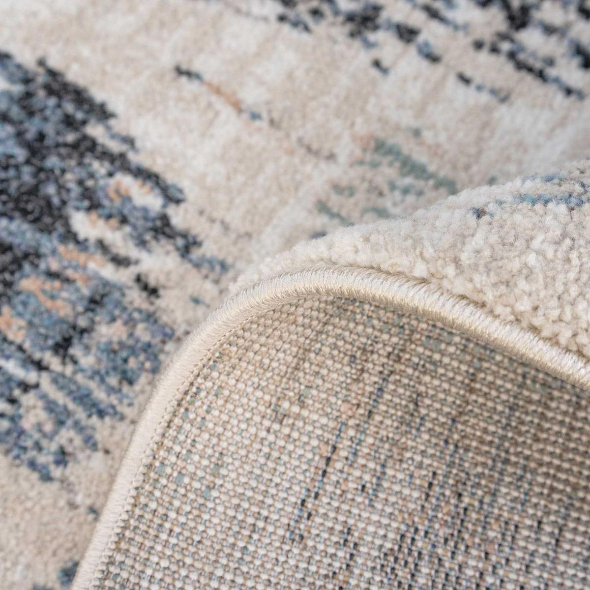 VINTAGE-TEPPICH Ikaro Polly Blue Mehrfarben - Multicolor, Textil (160/231cm) - Kukoon Rugs