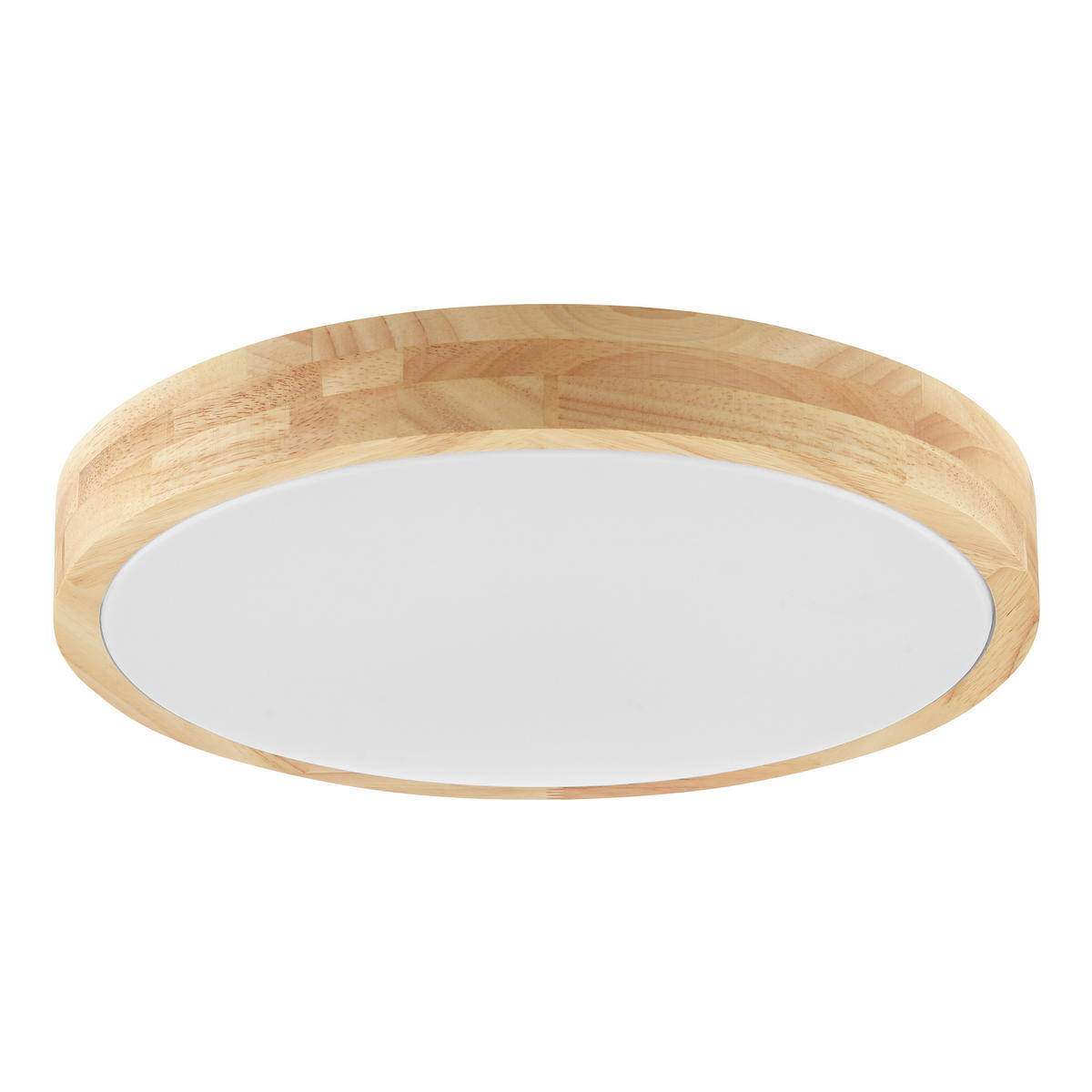 LED DECKENLEUCHTE Moreen Holz hell/Weiß 34/34/6,8 cm - Multicolor, Metall (34/34/6.8cm) - Brilliant