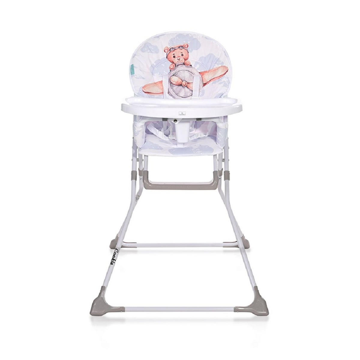 HOCHSTUHL Cookie blau Bär Bechervertiefung, abwaschbarer Stoff, klappbar - Blau, Kunststoff (65/105/65cm) - Lorelli