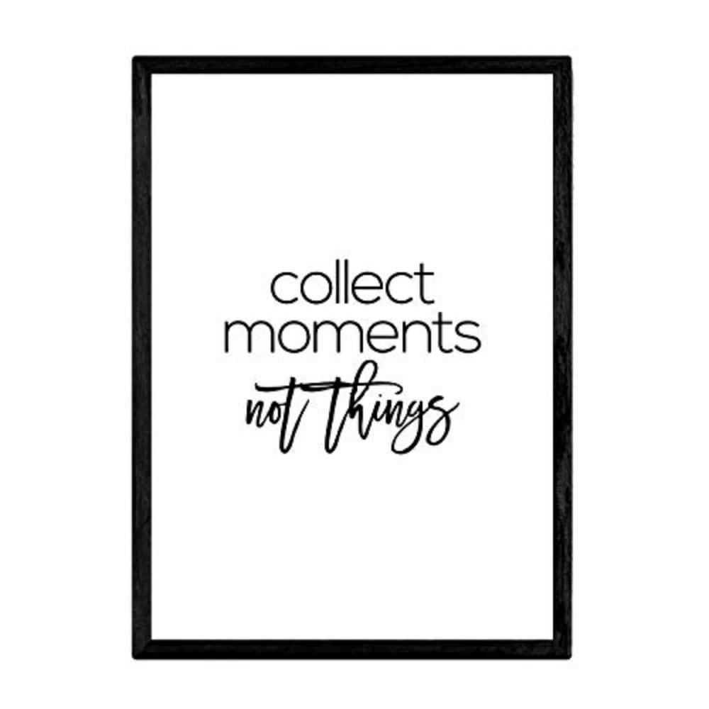 POSTER Inspirierend Phrase – Save Momente A3 Rahmenlos - Klar, Papier (29.7/5/42cm) - Nacnic