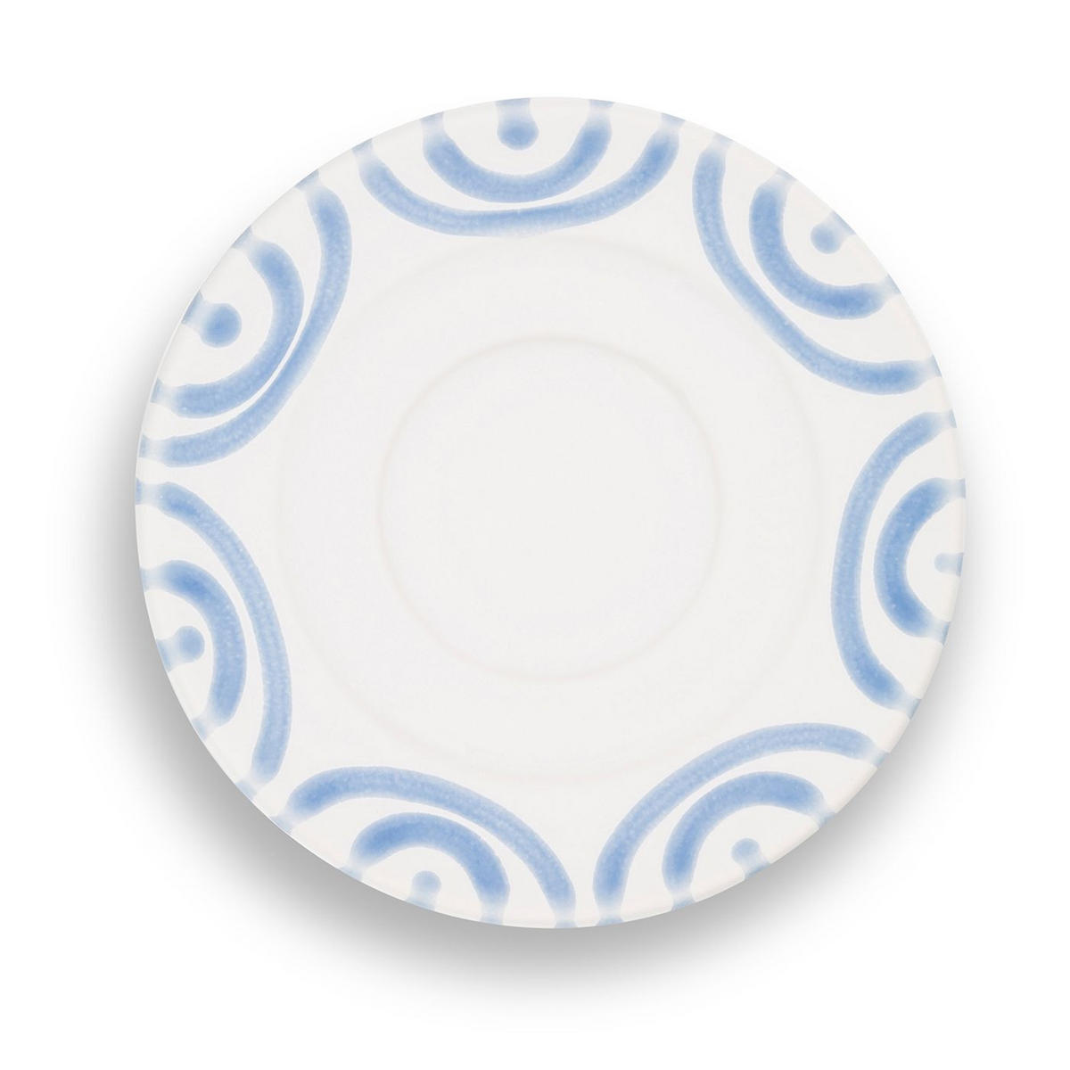 TELLER Geflammt - Weiß, Keramik (11cm) - Gmundner Keramik
