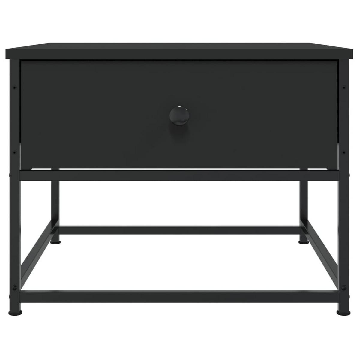 COUCHTISCH Schwarz 51x51x40 cm Holzwerkstoff - Schwarz, Holzwerkstoff (51/51/40cm) - furnicato