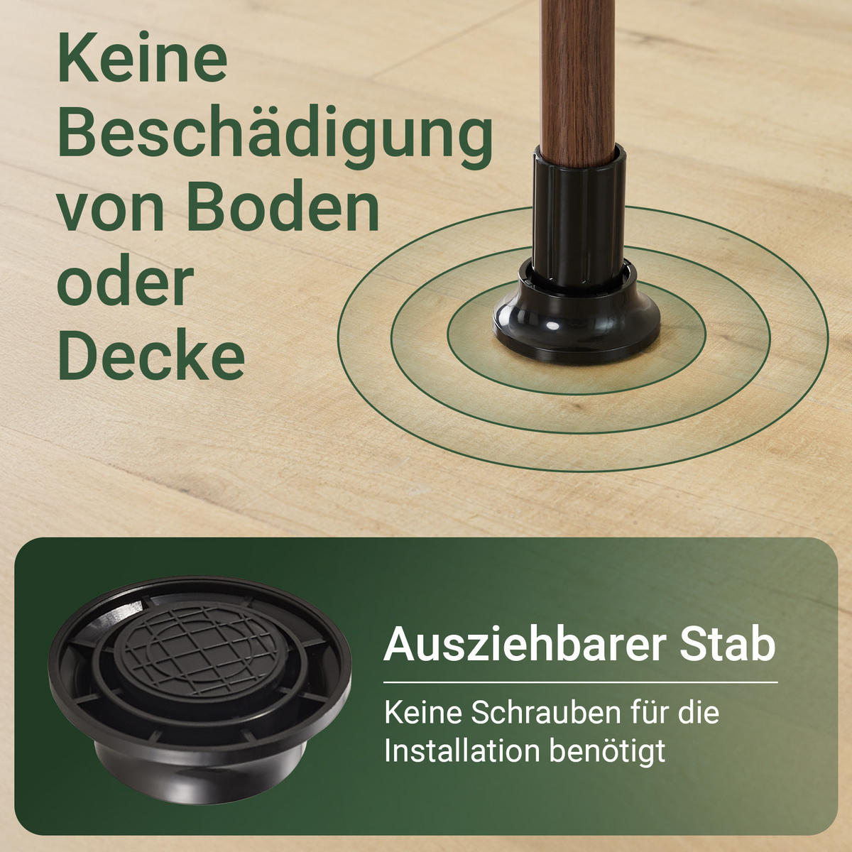 TELESKOP KLEIDERSTÄNDER Braun - Naturfarben, Kunststoff (311/285/3cm) - SoBuy