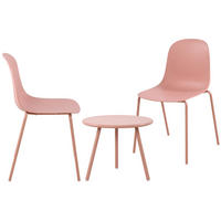 GARTENSITZGRUPPE Kunststoff Pink - Pink, Kunststoff - CLP